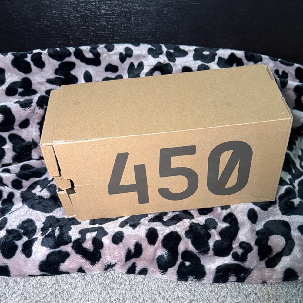 Adidas Yeezy 450 Tan Box with Black Print